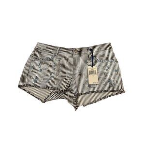Juicy Couture Embellished Striped Shorts – Size‎ 28 – New with Tags